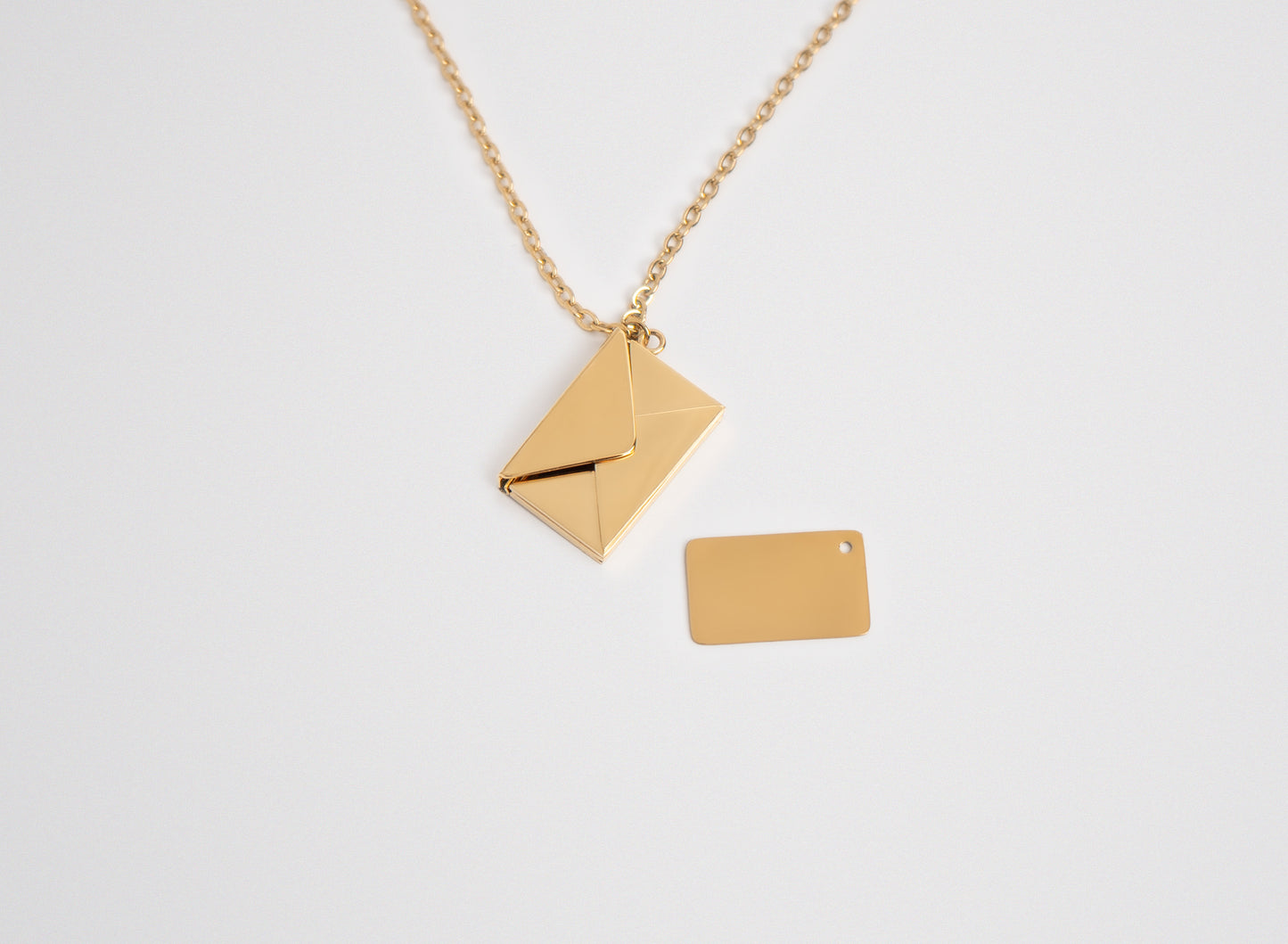 Halskette Briefumschlag Gold
